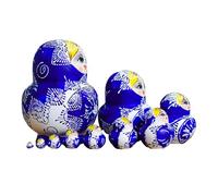YIZITU Colorful Cultural Russian Matryoshka Dolls For Room Decors Wooden Nesting Toy For Gifts And Decorations