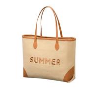 YIZITU Contemporary Women's Embroidery Beach Bag Woven Shoulder Bag Large Capacity Travel Handbag For Holiday And Vacation Oversized Shoulder Bag