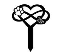 YIZITU Dog Cats Memorial Grave Marker For Garden And Indoor Decors For Comforting Grieving Pet Owners Graveyard Sign Memorial Sign