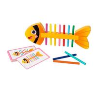 YIZITU Early Learning Color Recognition Toy Fishbone Shape Wooden Fine Motor Training Educational Game For Children Color Matching Educational Toy