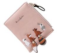 YIZITU Elegant Women's Short Wallet Credit Card Holder Embroidery Purse Coin Pocket and Easy Access for Various Occasion Funny Wallet