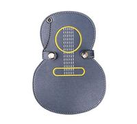 YIZITU Embroidered Guitar Pick Case Practical PU Leather Bag Fashionable Plectrum Storage Container for Music Enthusiasts