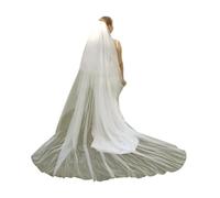 YIZITU Eye-catching Double Layer Bridal Veil 300cm Cathedral Length Airy Lightweight Design For Formal Weddings Versatile Bridal Accessory