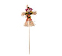 YIZITU Fall Harvest Scarecrows Decor Standing Scarecrows Decors For Autumn Thanksgiving Halloween Straw Man Decorations Outdoor Fall Harvest Scarecrow Decorations