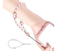 YIZITU Fashionable Pearls Phone Lanyard With Metal Clasps Convertible Wrist Strap Not Loss Wrist Strap For Daily Essential Multiple Functional Phone Wristlet