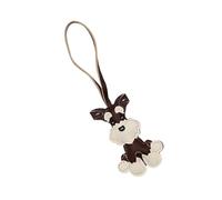 YIZITU Fashionable Sturdy Schnauzer Dog Keychain Charm Pendant for Personalize Elegant Styles and Fashion Statement Pieces