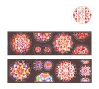 YIZITU Floral Wide PET Tape Easy To Tear Without Residues Flower Decorative PET Tape For Journals And Planners Decorations Flower Decorative