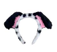 YIZITU Halloween Dog Cosplay Costume Dog Ear Headband Tail Nose Bowtie Kids Animals Cosplay Set Halloween Animal Dress Up Set