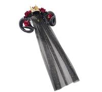 YIZITU Halloween Hairhoop For Masquerades Devil Horn Hairband Women Men Theme Party Dressingup Headband Costume Accessory