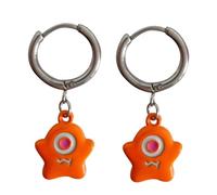 YIZITU Halloween Monsters Hoop Earrings for Women Teen Girls Street Pendant Dangle Earrings Aesthetic Jewelry Accessory Dangle Earrings for Women Trendy