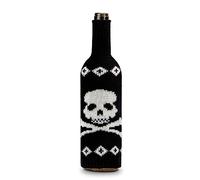 YIZITU Halloween Wine Bottle Covers Knitting Wine Bags Decoration Pumpkin Skull Spiders Bottle Sleeve Holiday Parties Supplies Witch Wine Decoration Decorative Wine Bottle Holder