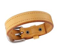 YIZITU Handmade Leather Bead Strap Wrist Jewelry Stylish Jewelry Texture Present For Woman Adjustable Rocker Wristband