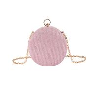 YIZITU Korean Bag For Women All-matching Shoulder Bag Chain Strap Crossbody Banquets Small Round Womens Shoulder Chain Strap Crossbody Trend Banquets Small Round