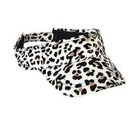 YIZITU Leopard Print Baseball Cap Breathable Sunshade Hat Fashionable Outdoor UV Rays Prevention Empty Top Cap White