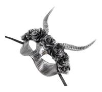 YIZITU Mardi Gras Masquerade Half Face Scary Horns Halloween Party Carnivals Devils