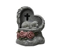 YIZITU Memory Pet Memorials Garden Stones Temporary Grave Marker Simple Pet Memorials For Indoor Or Outdoor Use Dog Remembrances