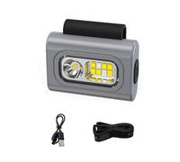 YIZITU Multifuntional Outdoor Headlamp Clip LED Headlight IPX6 Underwater Light ABS Silicone Texture For Fishing Multipurpose Headlamp For Camping