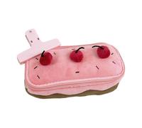 YIZITU Plush Cake Shape Pencil Case Big Capacity Pen Bag Zippered Pencil Pouches Travel Organiser for Student Children Pen Pouches