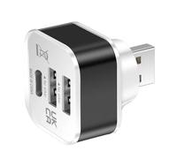 YIZITU Portable Car USB Charging Extender 3 Port Extended Splitter Multipurpose Connector Replacement For Phones Tablets Splitter Charging