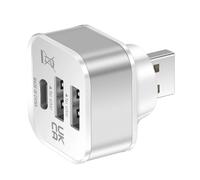 YIZITU Portable Car USB Charging Extender 3 Port Extended Splitter Multipurpose Connector Replacement For Phones Tablets Splitter Charging