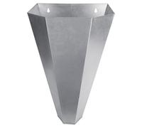 YIZITU Professional Poultry Restraining Cone For Birds AntiInjury Flat Back Easy Mounting Design For Turkeys Broilers Hens Metal Chicken Handling Cone