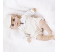 YIZITU Realistic Baby Boy Newborns Dolls 14inch Vinyls Child Friend Asleep Toy Vinyls 14inch Newborns Baby Boy Dolls Doll With Clothes And Accessories Clothes To Change