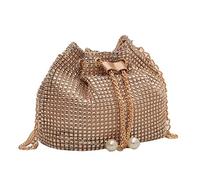 YIZITU Simple Chain Crossbody Bag For Rhinestone Evening Bag All-match Chain Shoulder Bucket For Birthday Gift Shoulder Bucket