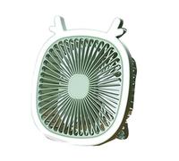 YIZITU Small USB Desk Fan With LED Light 3 Speed Fan Quiet Rechargeable Powerful Fan For Home Office Bedroom Outdoors