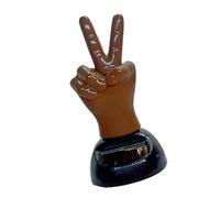 YIZITU Solar Power Dancing Finger Toy Fun Car Dashboard Ornament Creative Solar Finger Bobblehe For Homes Or Office Decoration Novelty Car Bobblehead