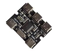 YIZITU Type C Power Port Expansion Module 1 In 3 Out Fast Charging Adapter For Tablets Laptop Computer Portable USB C Adapter With Port
