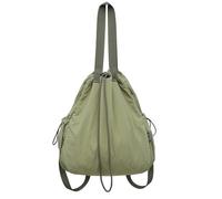 YIZITU Unisex Nylon Backpack With Adjustable Straps Stylish Solid Color Drawstring Shoulder Bag For Casual And Travel Casual Backpack
