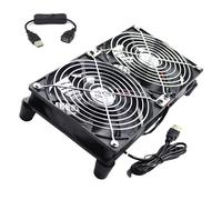 YIZITU USB Powered Twin Fan For Router Cooling Efficient Ventilation And Temperature Control Of Electronics Electronic Device Cooling Fan