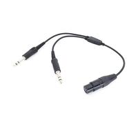 YIZITU Versatile Aviation Headphone Cable Headsets To XLRs Devices Clear & StableAudio With This Adapter Aviation Headset Adapter Earphone Accessories For Aircraft Aviation Headset Cable