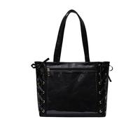 YIZITU Versatile Ribbon Tote Bag PU Handbag Great For Storing Various Items While Traveling Office