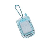 YIZITU Women Cartoon Phone Shape Photocard Holder Card Case Acrylic Card Wallet 1Inch Small Card Idol Photo Keychain Pendants