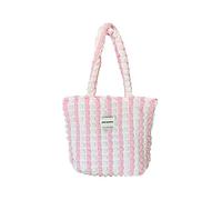 YIZITU Women Spring Casual Bag Shoulder Bag Candy Color Shopping Bags Lady Pleated Cloud Handbag Girlfriend Gift Tote With Zipper For School