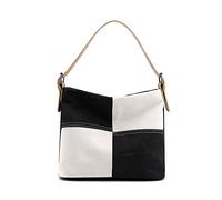 YIZITU Womens Travel Bags Large Capacity Shoulder Bag Ladies Top Handle Handbag Patchwork Tote Bag Canvas Casual Ladies Large Capacity Handbag Women Patchwork Shoulder Girls Canvas-tote