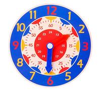 YIZITU Wooden Teaching Clock Learning Toy For Time Hour Cognition Learning Toy Teaching For Preschool Junior Grad
