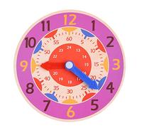 YIZITU Wooden Teaching Clock Learning Toy For Time Hour Cognition Learning Toy Teaching For Preschool Junior Grad