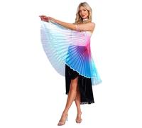 YiZYiF Belly Dance Wings Flexible Fairy Wing Design with Full Motion Capability for Professional Stage Performers Colorful One Size