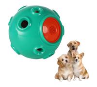 YiZYiF Dog Puzzle Ball with Squeaky Sound Interactive Durable Chew Toy Search Catch Fetch Ball for Dogs Green One Size