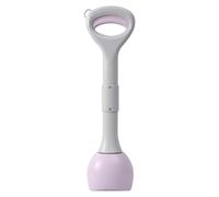 YiZYiF Eco-Friendly Dog Poop Scooper Long Handle No Bend Tool for Sustainable Pet Waste Management in Yard Garden Purple One Size