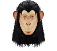 YiZYiF Full Head Latex Gorilla Mask with Realistic Fur Texture Complete Primate Costume Set Including Matching Gloves Mask Type G One Size