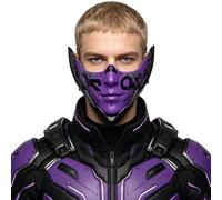 YiZYiF Half Face Mask Cosplay Prop Trade Show Event Decor Purple One Size