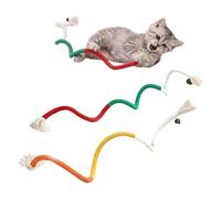 YiZYiF Interactive Kicker Toy Cats Rope Chew Toy for Biting and Kicking Dental Health Toys for Indoor Cats All Breeds Orange Red One Size