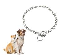 YiZYiF Large Dog Choke Collar Heavy Duty Stainless Steel Pet Martingale Collar for Big Dogs No Pull Slip Collars Silver 4.0mm*60cm