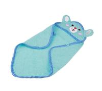 YiZYiF Microfiber Pet Towel Super Absorbent Dog Drying Coat Quick Dry Soft Warm Hooded Dog Bathrobe for Large Dogs Cats Blue L