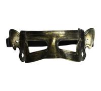 YiZYiF Mystical Sanxingdui Mask Vintage Bronze Finish Half Face Cover with Adjustable Straps for Masquerade Balls Gold C One Size