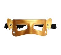 YiZYiF Mystical Sanxingdui Mask Vintage Bronze Finish Half Face Cover with Adjustable Straps for Masquerade Balls Gold B One Size