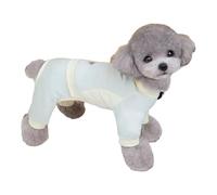 YiZYiF Pet Pajamas for Small Dogs Shiny Letter Print Dog Pjs 4 Leg Sleepwear Jumpsuit for Puppy Chihuahua Yorkie Green XS